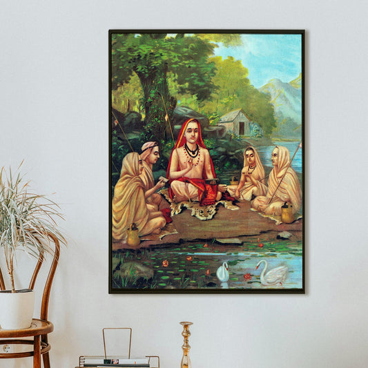 Adi Shankaracharya with Disciples