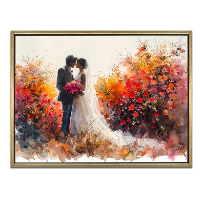 Romantic Couple Wall Art Canvas Painting for Home Décor
