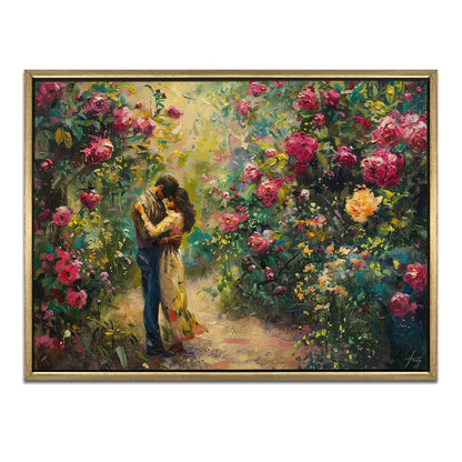 Romantic Couple Wall Art Canvas Painting