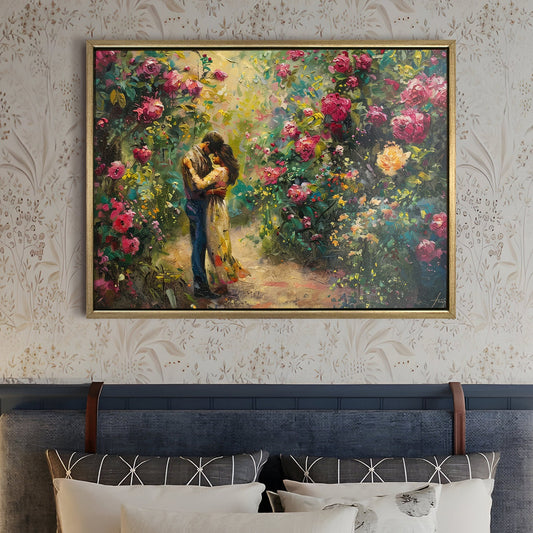 Romantic Couple Wall Art Canvas Painting