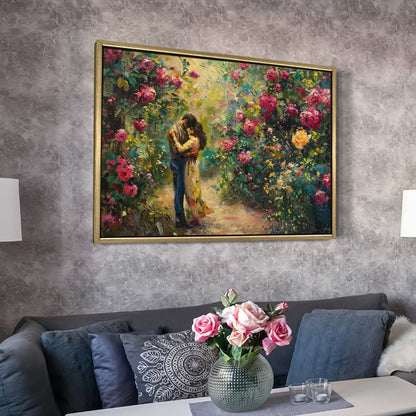 Romantic Couple Wall Art Canvas Painting