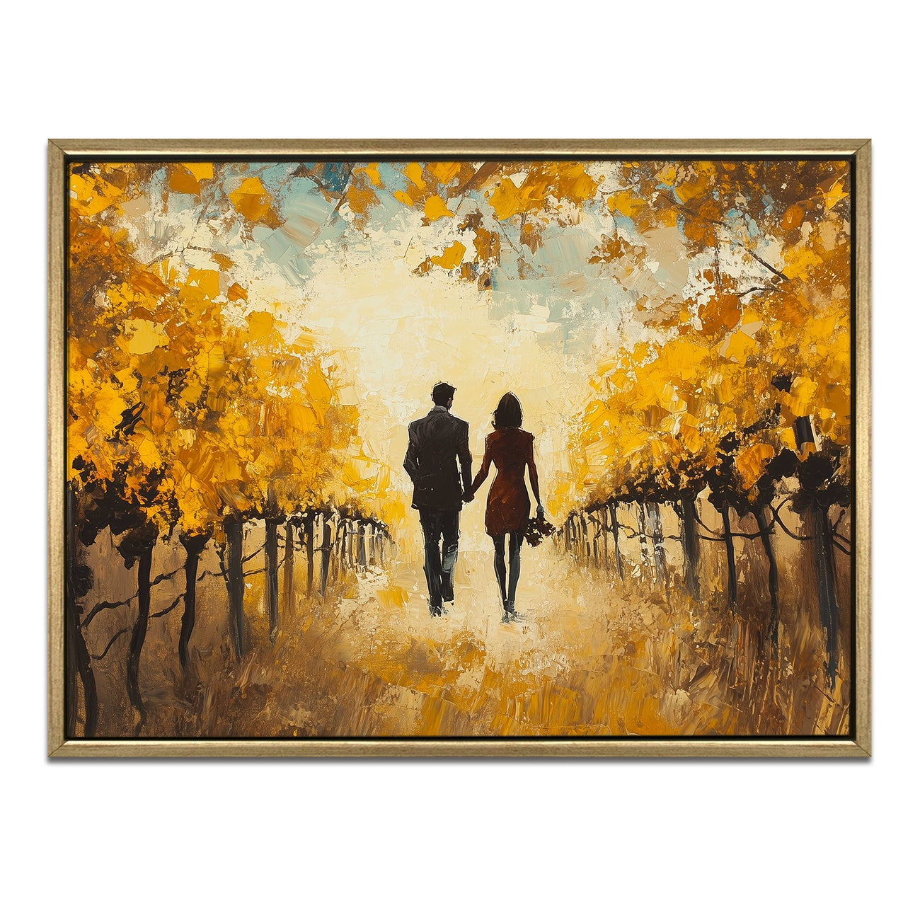 Romantic Love Couple Canvas Wall Painting for Modern Home Décor