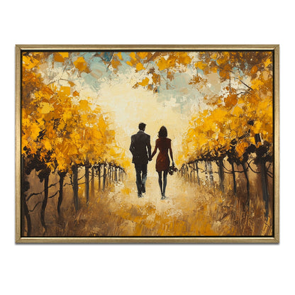 Romantic Love Couple Canvas Wall Painting for Modern Home Décor