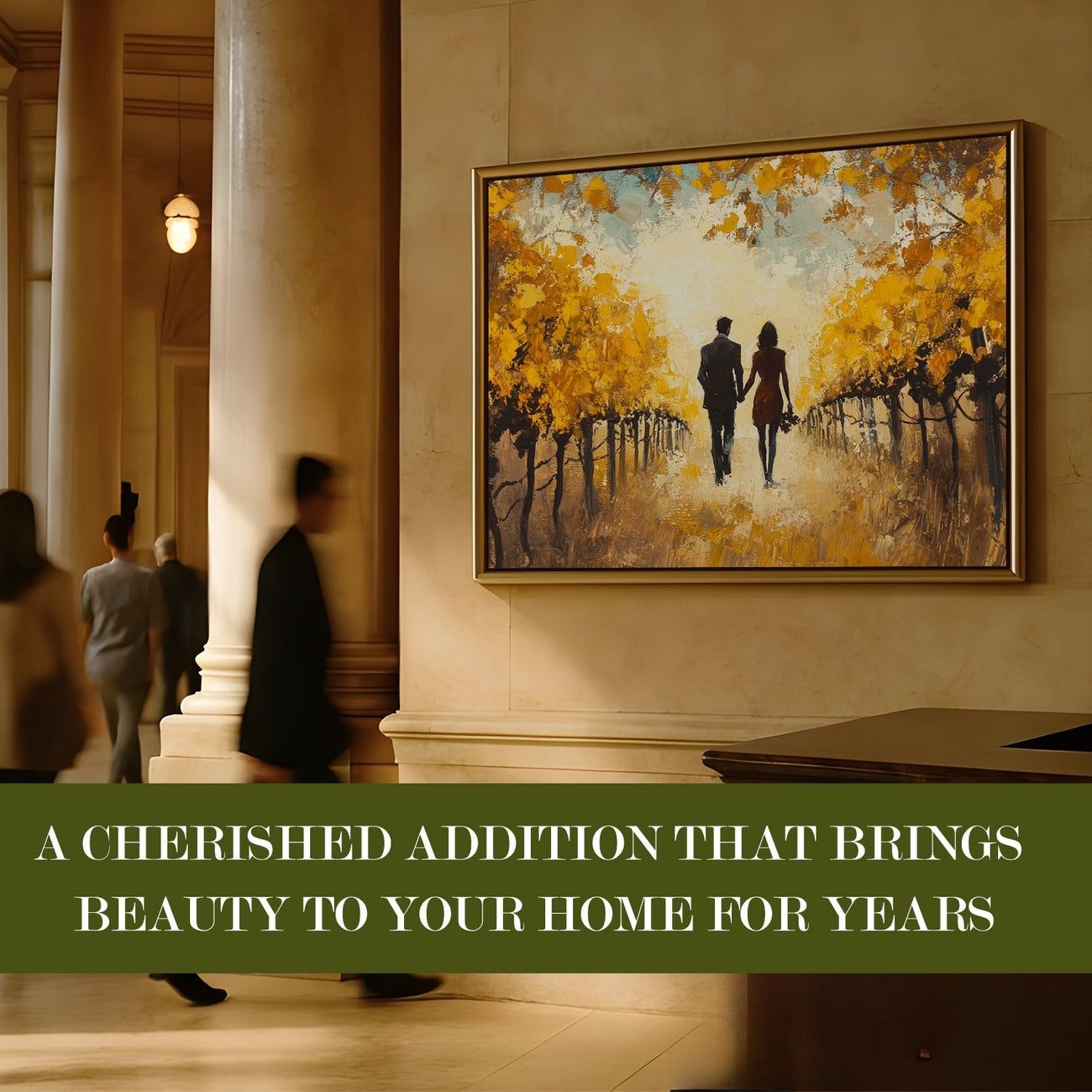 Romantic Love Couple Canvas Wall Painting for Modern Home Décor