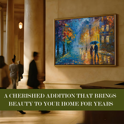 Romantic Couple Canvas Painting for Bedroom & Living Room Décor