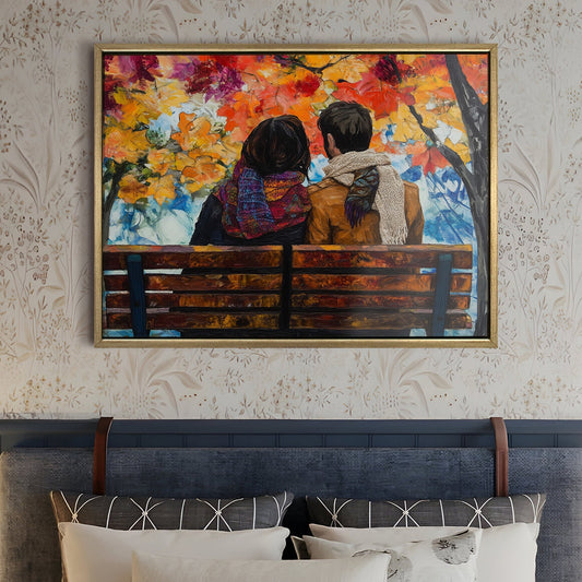 Romantic Couple Canvas Wall Art
