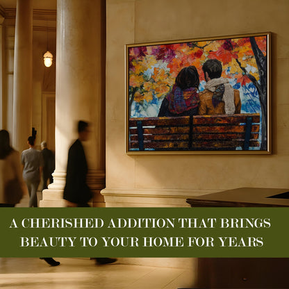 Romantic Couple Canvas Wall Art for Elegant Home Decoration