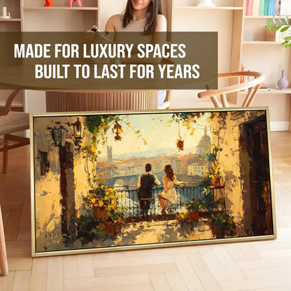 Florence Balcony Sunset Romantic Canvas Wall Art for Home