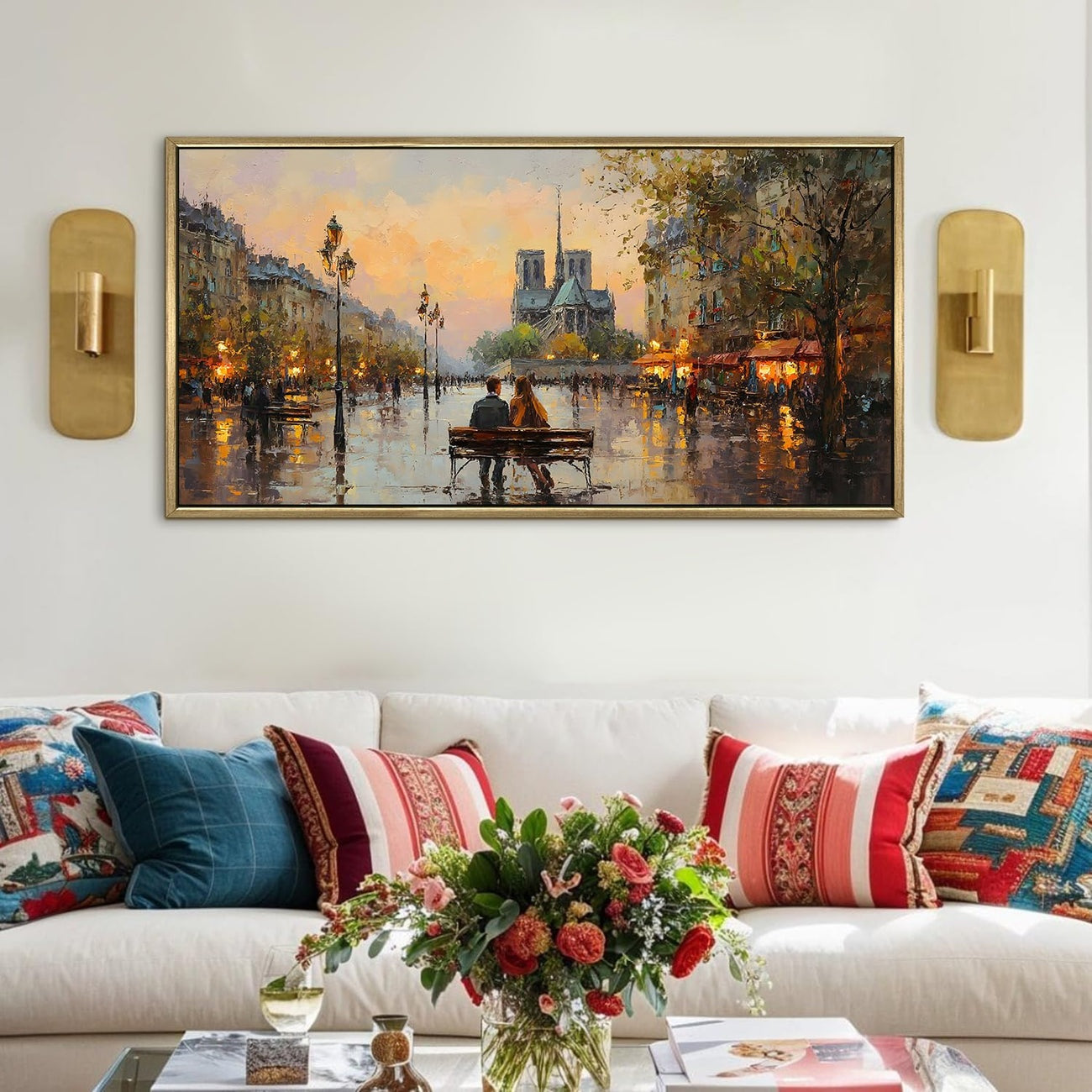 Paris Street Artist at Sunset Wall Art