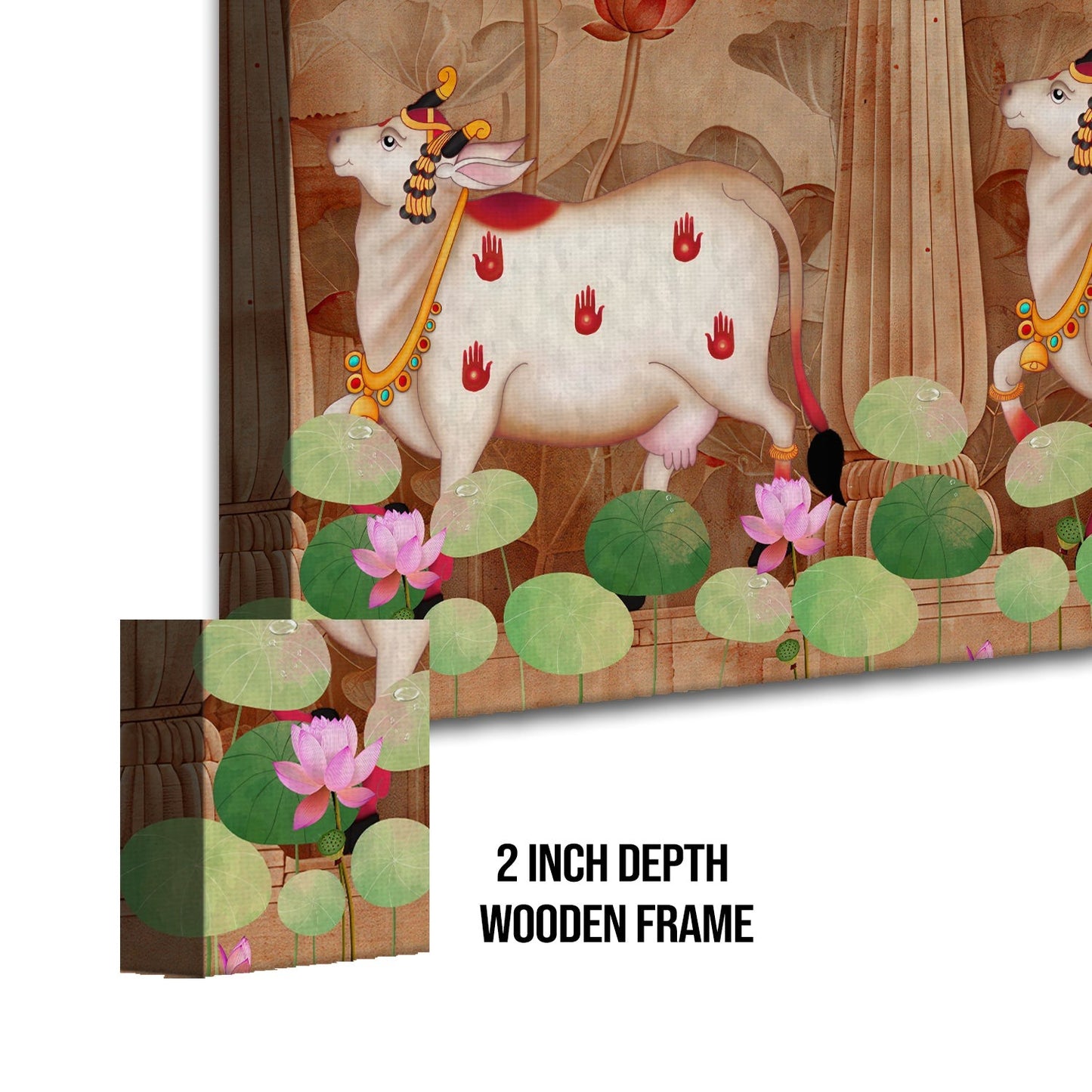 Traditional Indian Pichwai Canvas Wall Art Painting Home Decor