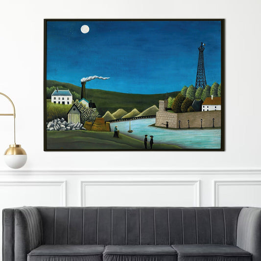 Bridge at Sèvres with the Eiffel Tower Paris Canvas Wall Art