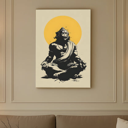  Lord Hanuman Canvas Wall Art, 