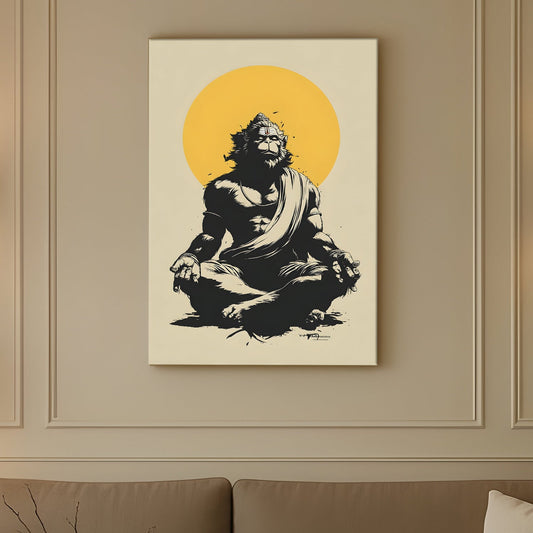  Lord Hanuman Canvas Wall Art, 