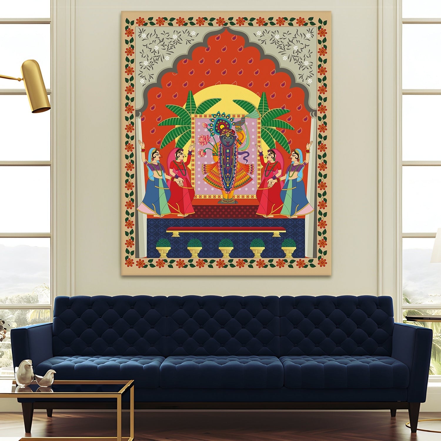 Shreenathji Pichwai Canvas Wall Art