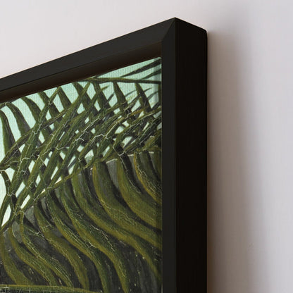 Jungle with Setting Sun Henri Rousseau Canvas Wall Art Decor