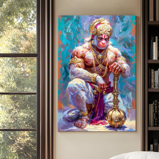 Lord Hanuman Canvas Wall Art