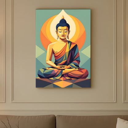 Spiritual Buddha Meditation Wall Art for Calm Home Décor