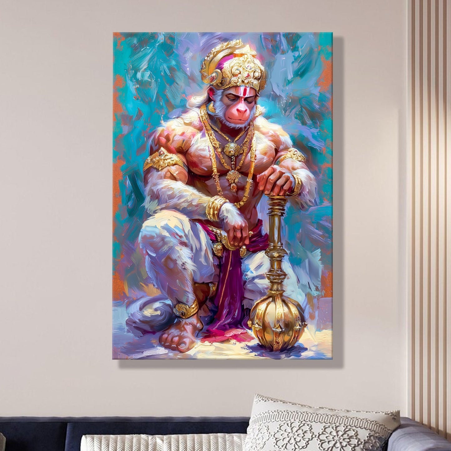 Lord Hanuman Canvas Wall Art