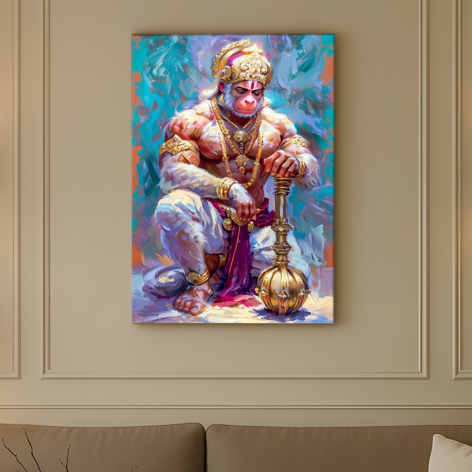 Lord Hanuman Canvas Wall Art