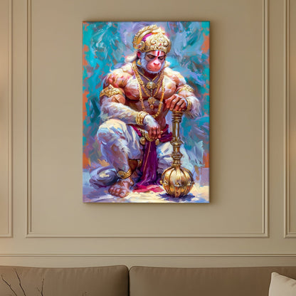 Lord Hanuman Canvas Wall Art