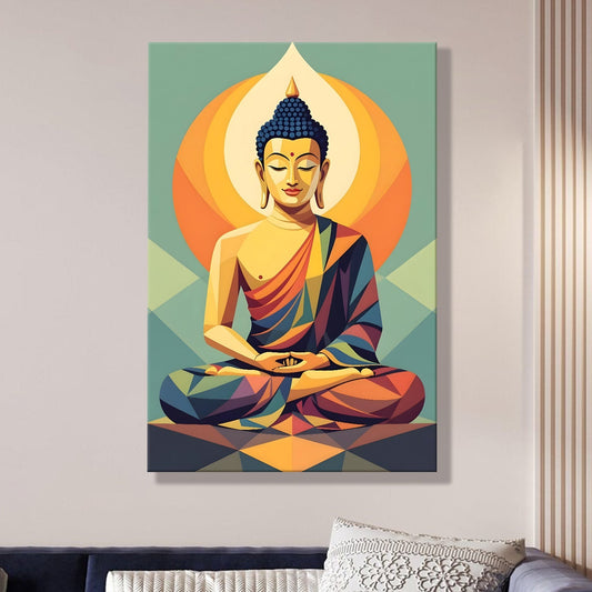 Spiritual Buddha Meditation Wall Art for Calm Home Décor