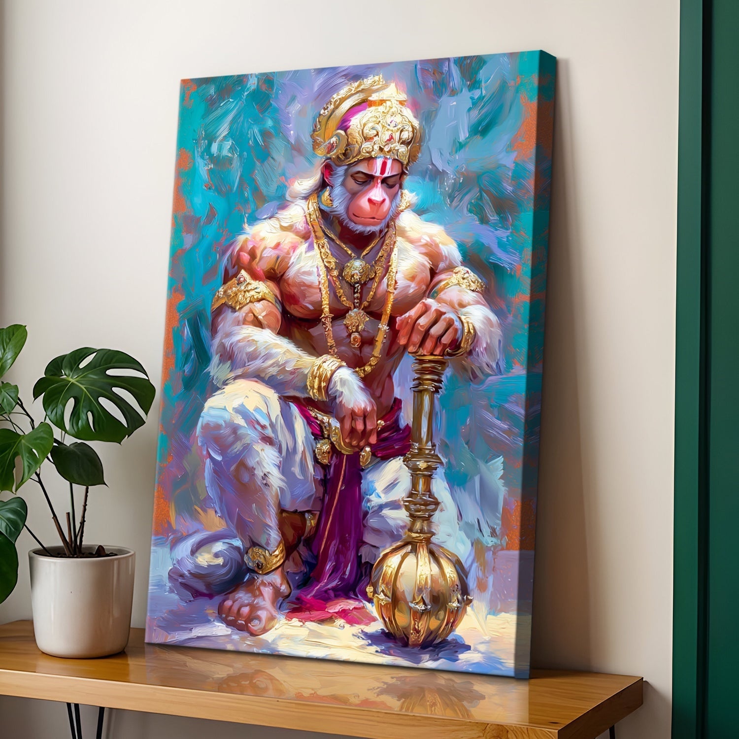 Lord Hanuman Canvas Wall Art