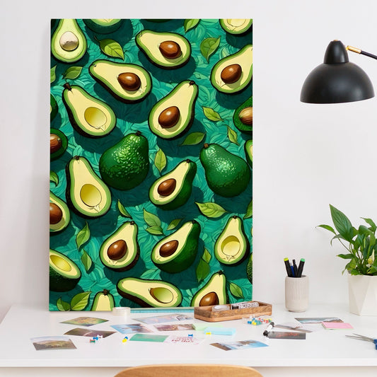 Avocado Love Canvas Wall Art for Vibrant Kitchen Décor