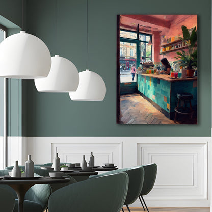 Modern Juice Bar Wall Art – Fresh & Vibrant Café Canvas Decor