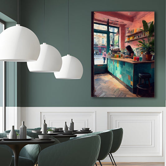 Modern Juice Bar Wall Art – Fresh & Vibrant Café Canvas Decor