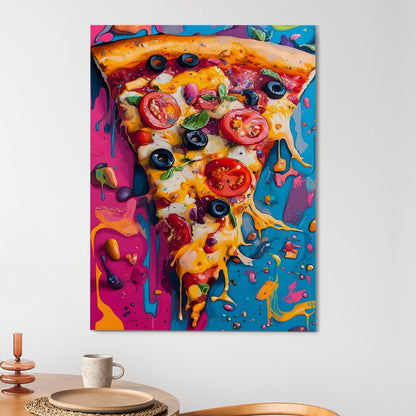 Color Crust Chaos Canvas Wall Art Painting for Modern Décor