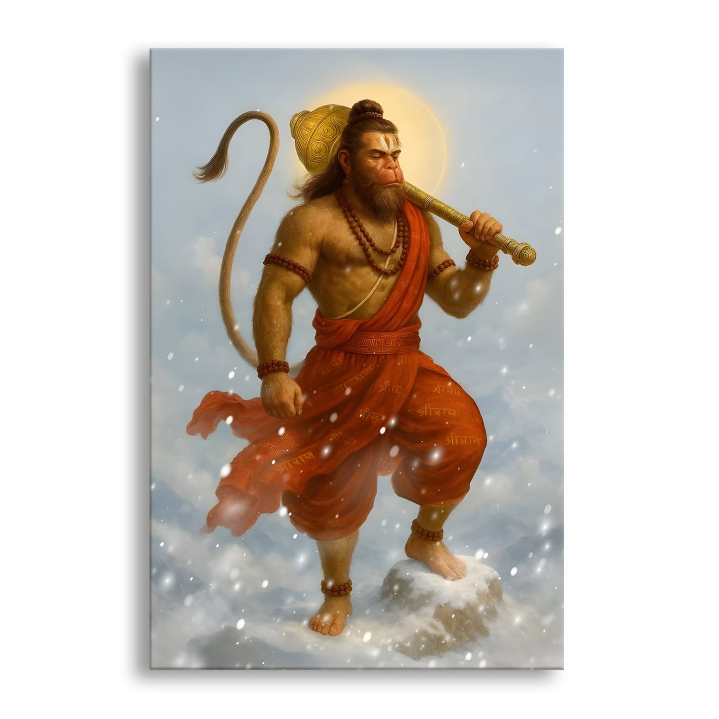 Lord Hanuman Canvas Wall Art