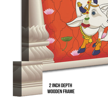 Traditional Indian Pichwai Canvas Wall Art Painting for Home Decor