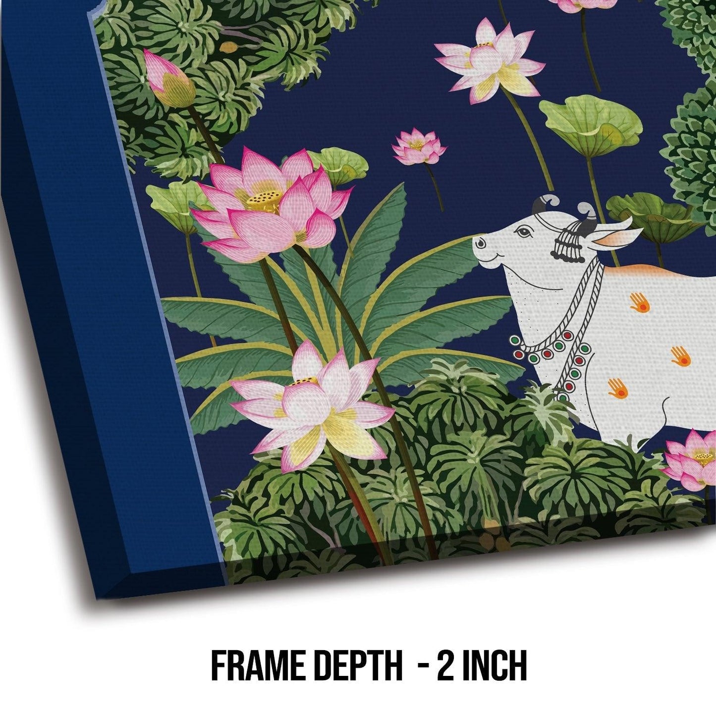 Indian Traditional Pichwai Canvas Painting Wall Art for Home Decor