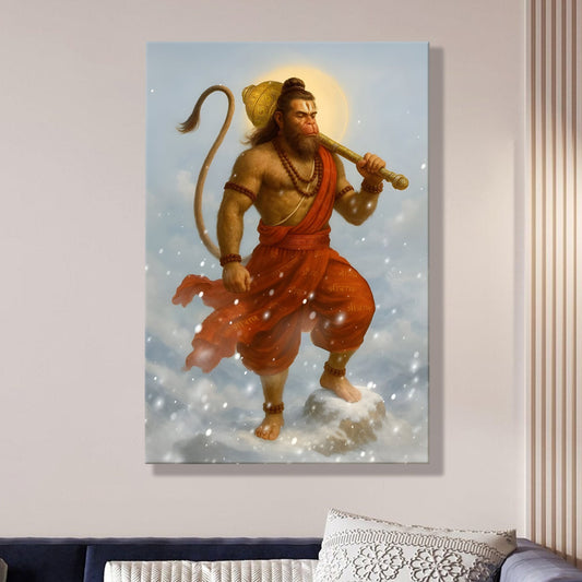 Lord Hanuman Canvas Wall Art