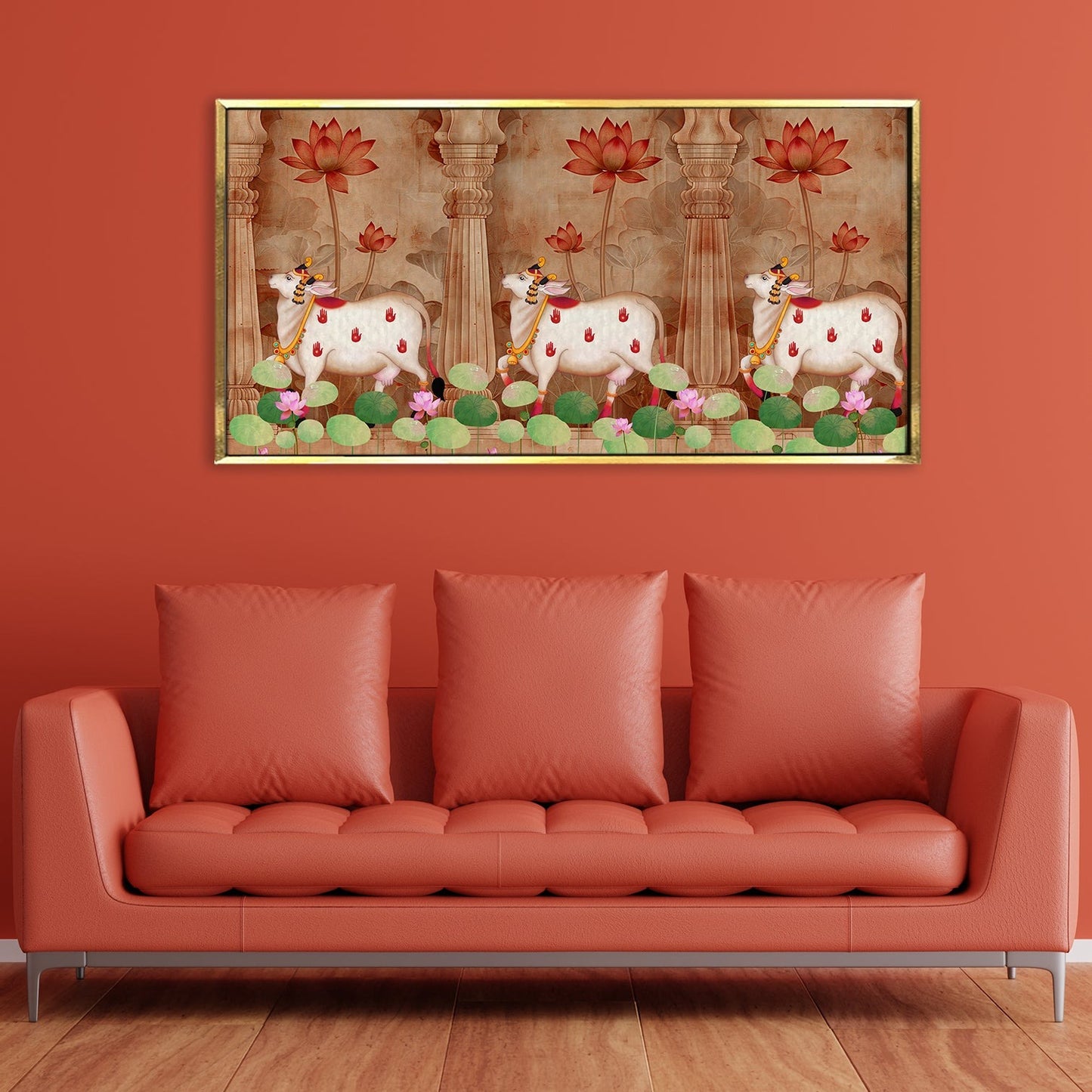 Traditional Indian Pichwai Canvas Wall Art Painting Home Decor