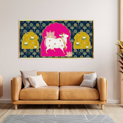 Traditional Indian Pichwai Canvas Wall Art Painting Home Decor