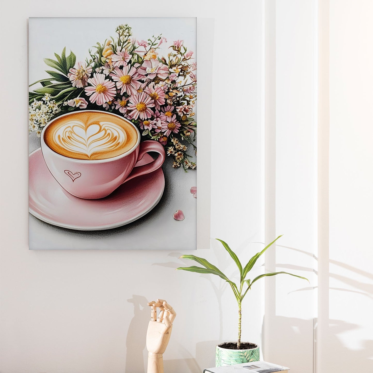 Blush Café Elegance Canvas Wall Art for Kitchen & Dining Décor