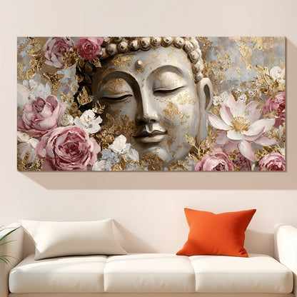 Premium Buddha Canvas Painting for Calm & Elegant Home Décor