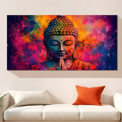 Tranquil Lord Buddha Canvas Painting for Peaceful Home Décor