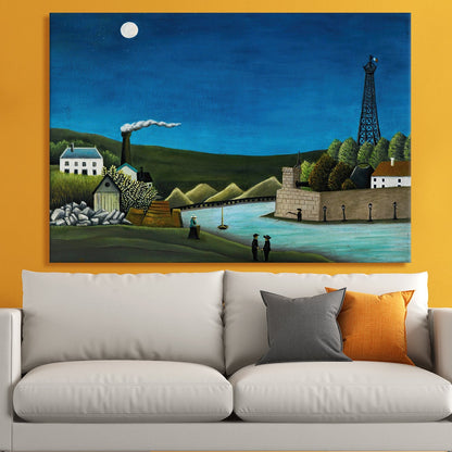 Bridge at Sèvres with the Eiffel Tower Paris Canvas Wall Art
