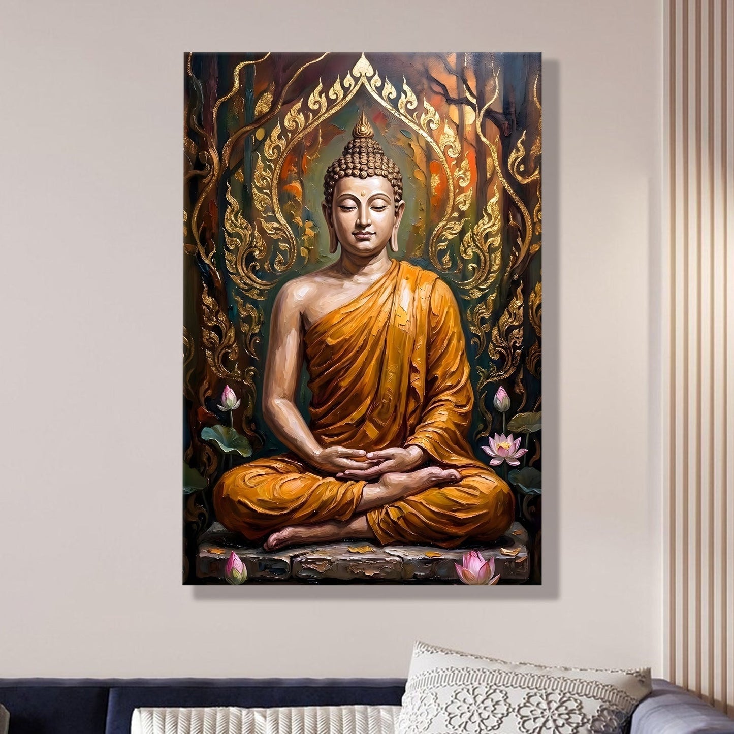 Tranquil Buddha Meditation Wall Art for Serene Home Décor