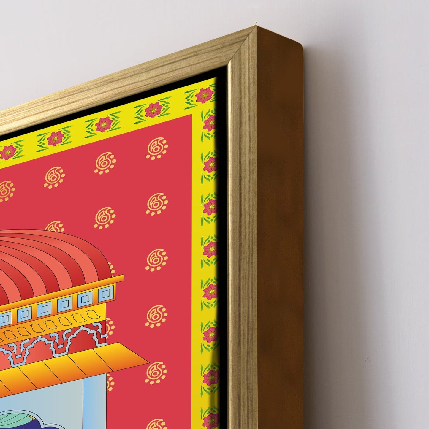 Shreenathji Pichwai Canvas Wall Art Traditional Indian Home Decor