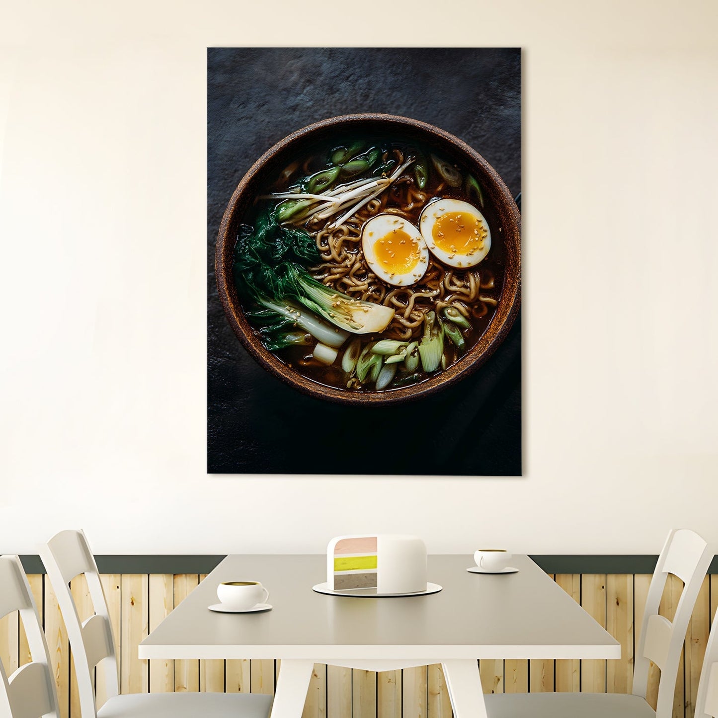 Japanese Ramen Bowl Wall Art – Asian Kitchen Restaurant Canvas