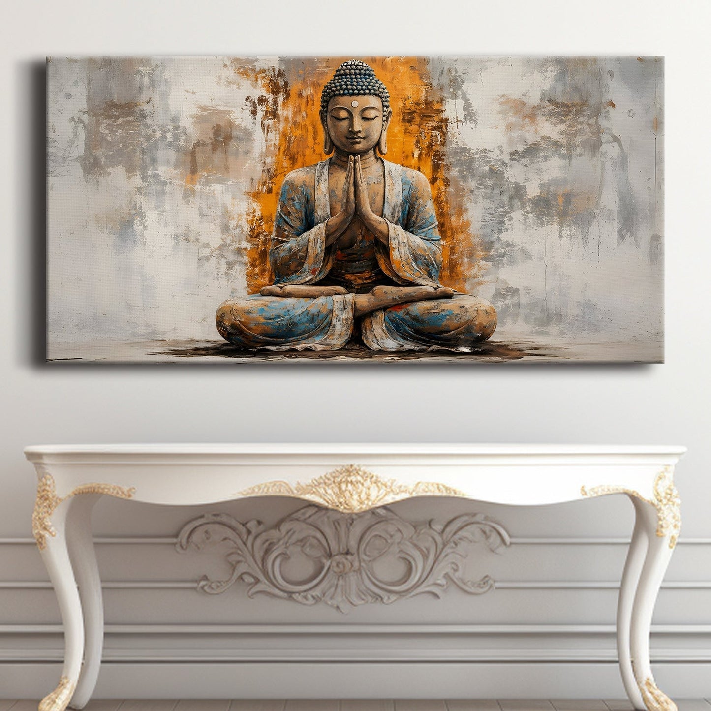 Spiritual Lord Buddha Canvas Painting for Serene Home Décor