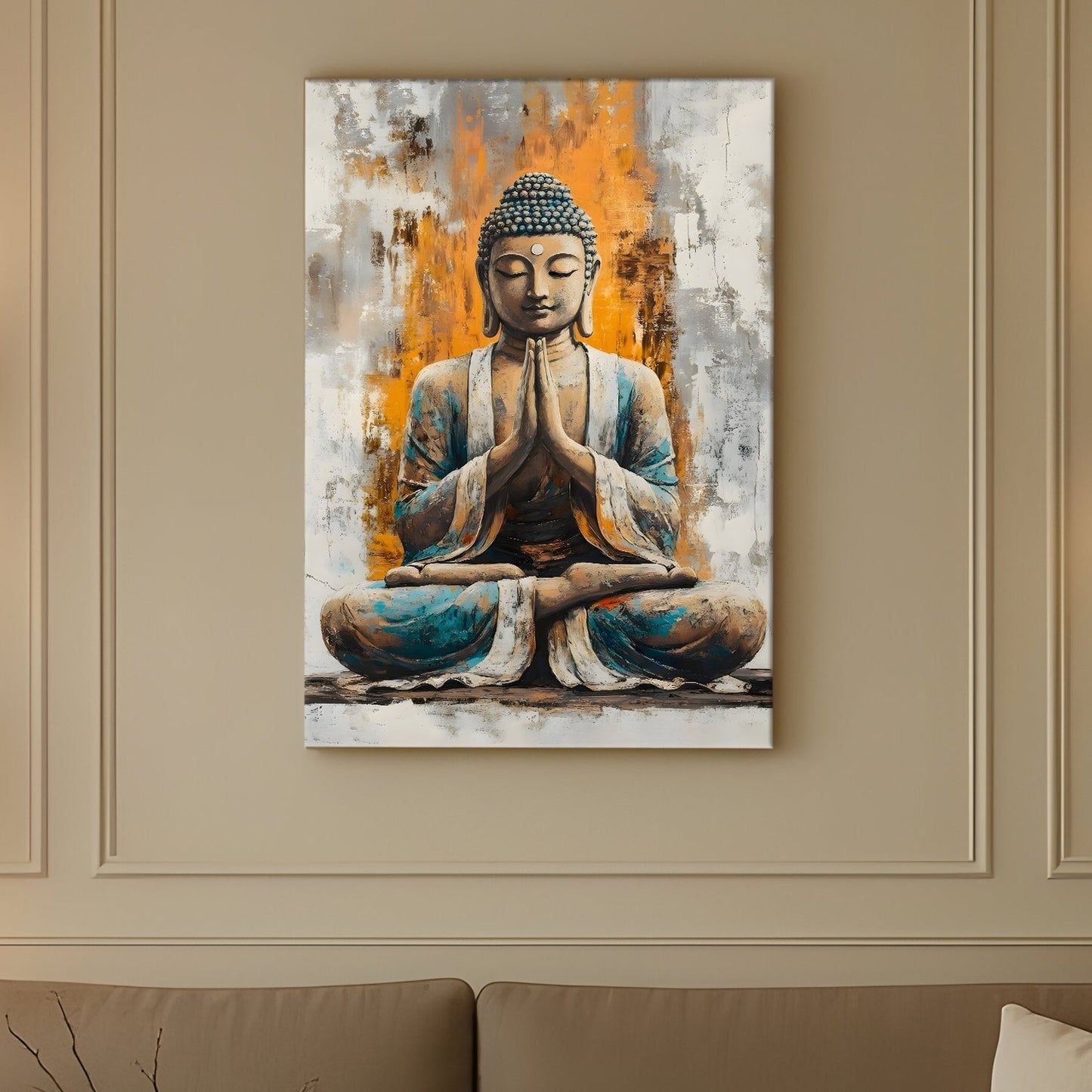 Elegant Buddha Meditation Wall Art for Peaceful Home Décor