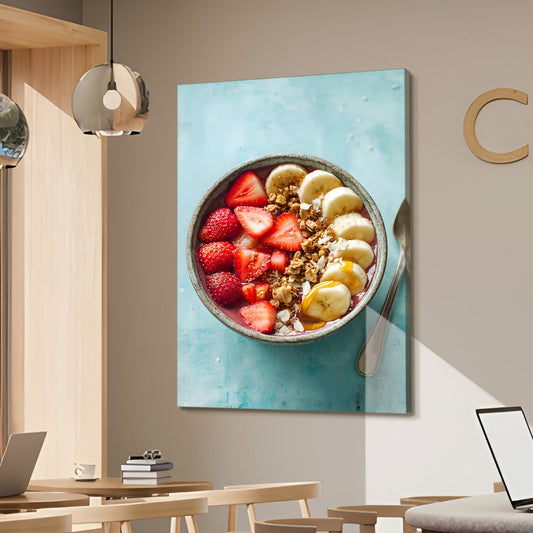 Smoothie Bowl Wall Art – Healthy Breakfast Kitchen Café Canvas