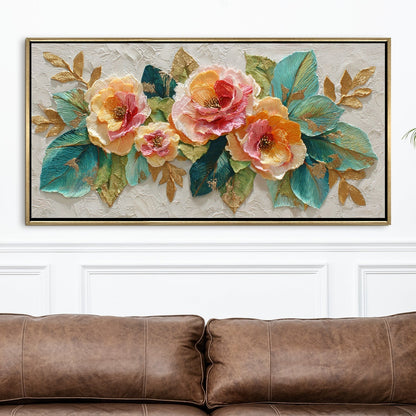 Luxury Peony Style Floral Wall Art