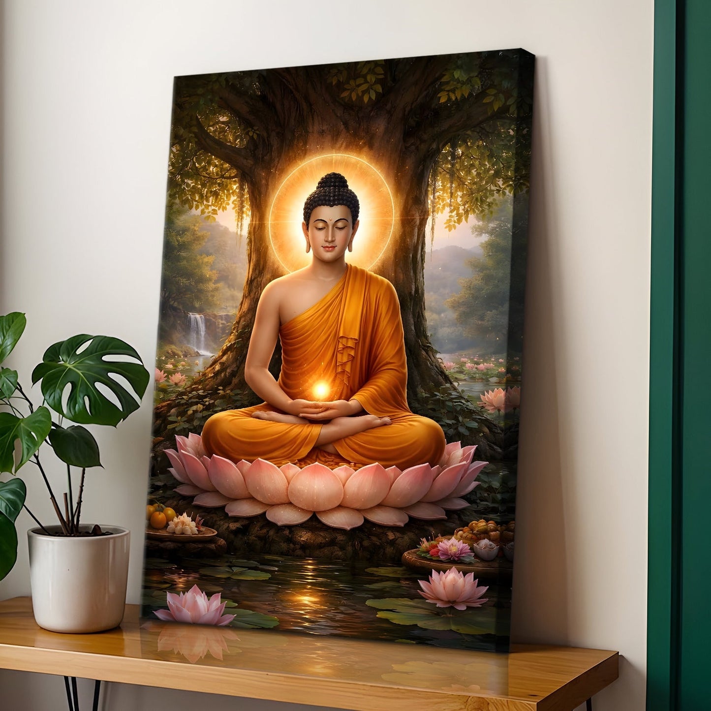 Serene Buddha Meditation Wall Art for Peaceful Home Décor