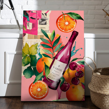 Vibrance & Vino Canvas Wall Art Painting for Modern Home Décor