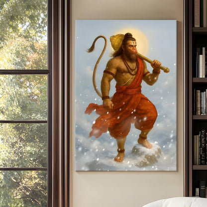 Lord Hanuman Canvas Wall Art